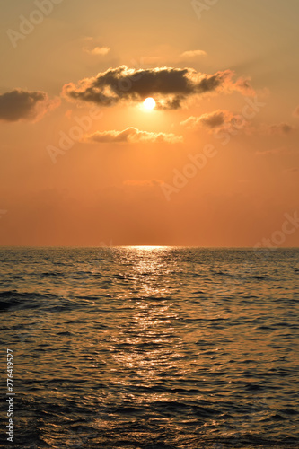 Sunset Sky. sea sunset background