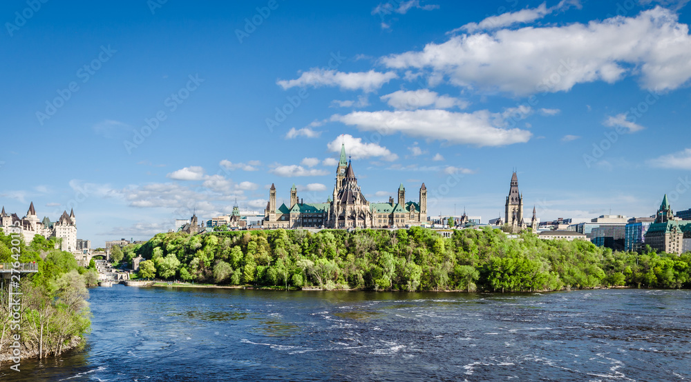 Kanada Parlamentshügel in Ottawa - obrazy, fototapety, plakaty 