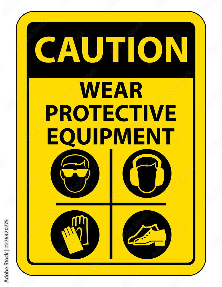 Personal Protective Equipment (PPE) Isolate On White Background,Vector Illustration EPS.10 Personal Protective Equipment (PPE) Isolate On White Background,Vector Illustration EPS.10