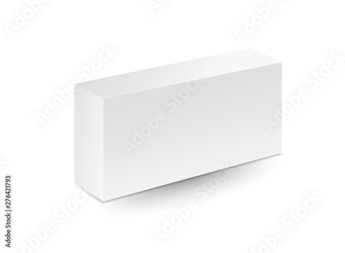 White package box vector, package design, 3d box, product design, realistic packaging for cosmetic, food, Bakery or medical, paper boxes.