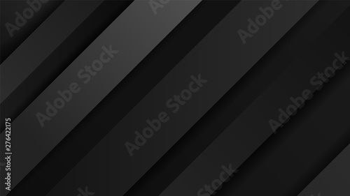 Abstract vector background with lines of shadows. Dynamic black lines. Black background for your design.