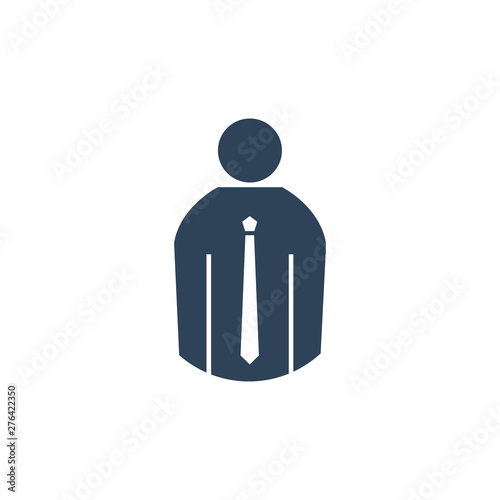 Businessman avatar  icon. Worker symbol