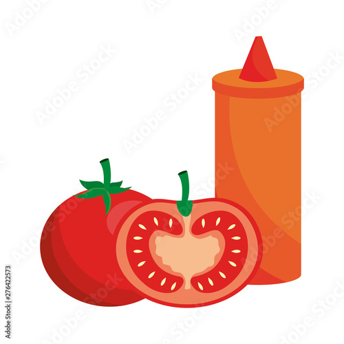 Isolated tomato sauce design vector illustrator