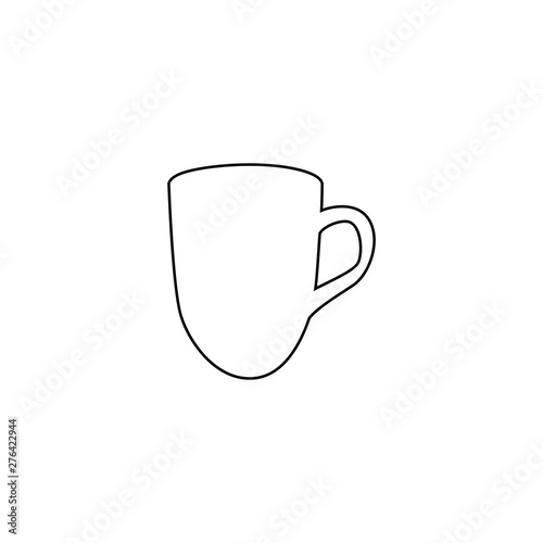 Coffee cup cup icon. Hot drink symbol
