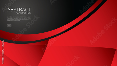 Red abstract background, wave, Geometric vector, graphic, Minimal Texture, cover design, flyer template, banner, web page, book cover, advertisement, printing template, decoration wallpaper.