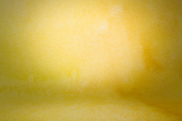 photo backdrop yellow wall and floor lit by lamps, studio background for photos. Studio Portrait Backdrops Photo