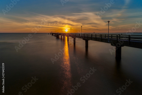 Pier at sunrise, Germany - Ahlbeck
