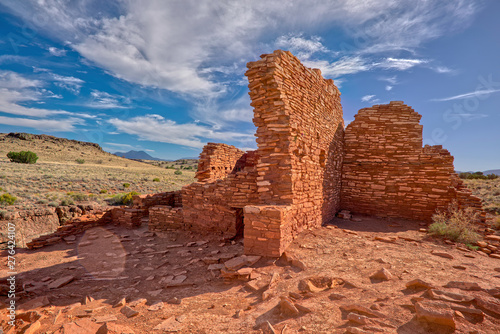 Lomaki Pueblo Ruins. Located in the Wupatki National Monument in Arizona. Managed by the National Park Service. No property release needed. photo