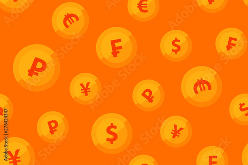 Vector background orange co...