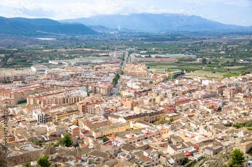 a view over Mula city, province of Murcia, Spain
