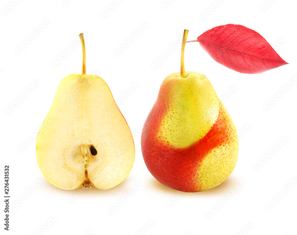 Isolated delicious pear photographed on white background Isolated delicious pear photographed on white background
