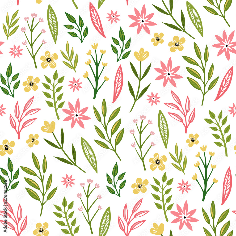 Blossom Floral pattern in the blooming botanical random. Seamless texture. For fashion prints. Printing with in hand drawn style on retro Blossom Floral pattern in the blooming botanical random. Seamless texture. For fashion prints. Printing with in hand drawn style on retro