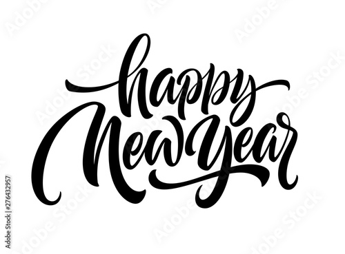 Fototapeta Naklejka Na Ścianę i Meble -  Happy New Year 2020. Lettering greeting inscription. Vector illustration