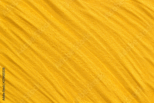 seaside background for blog or desktop on yellow sand top view mockup