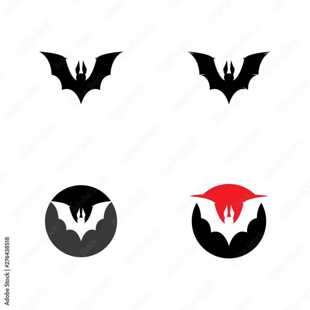 bat ilustration vector icon logo template bat ilustration vector icon logo template