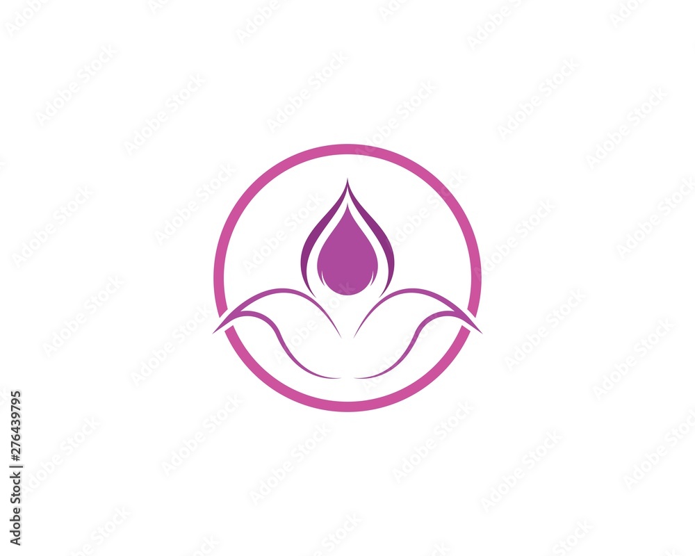 Beauty Vector Lotus flowers design logo Template icon Beauty Vector Lotus flowers design logo Template icon