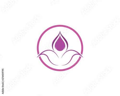 Beauty Vector Lotus flowers design logo Template icon