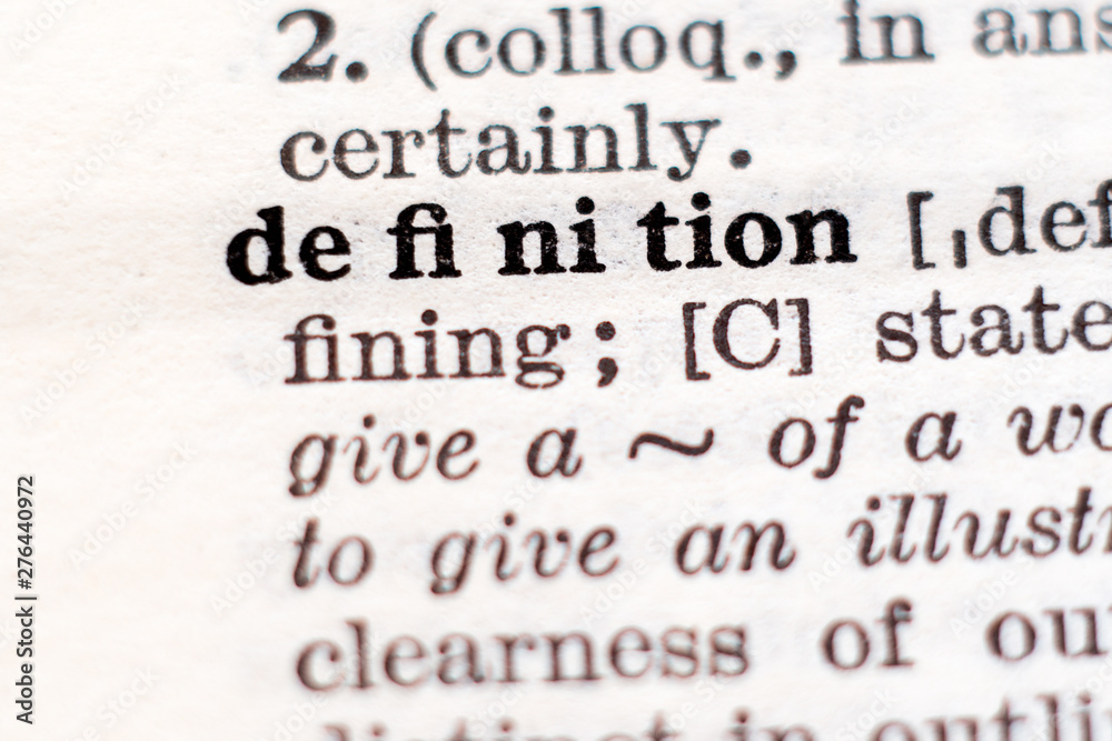 Definition of word definition