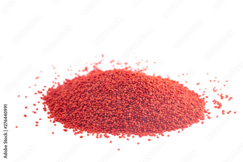 Pile of Cranberry Seeds Isolated on a White Background Pile of Cranberry Seeds Isolated on a White Background
