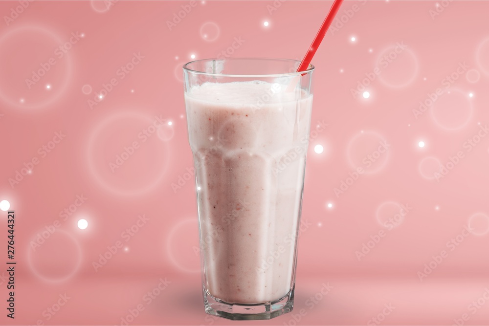 Healthy Fruit Smoothie in glass on Background Healthy Fruit Smoothie in glass on Background