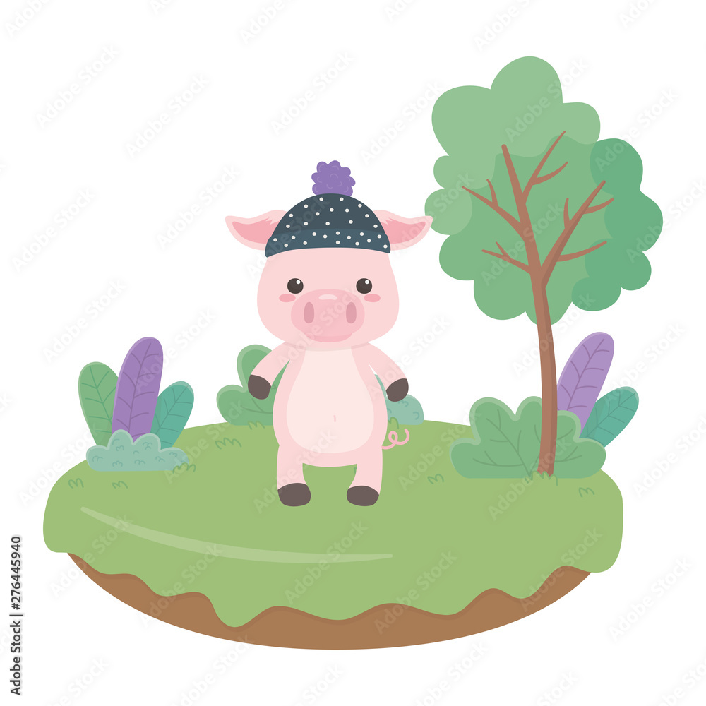 Fototapeta premium pig cartoon design vector illustrator