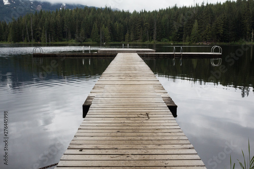 View of Dock on Lost Lake in British Columbia, Canada © Jennifer J. Taylor