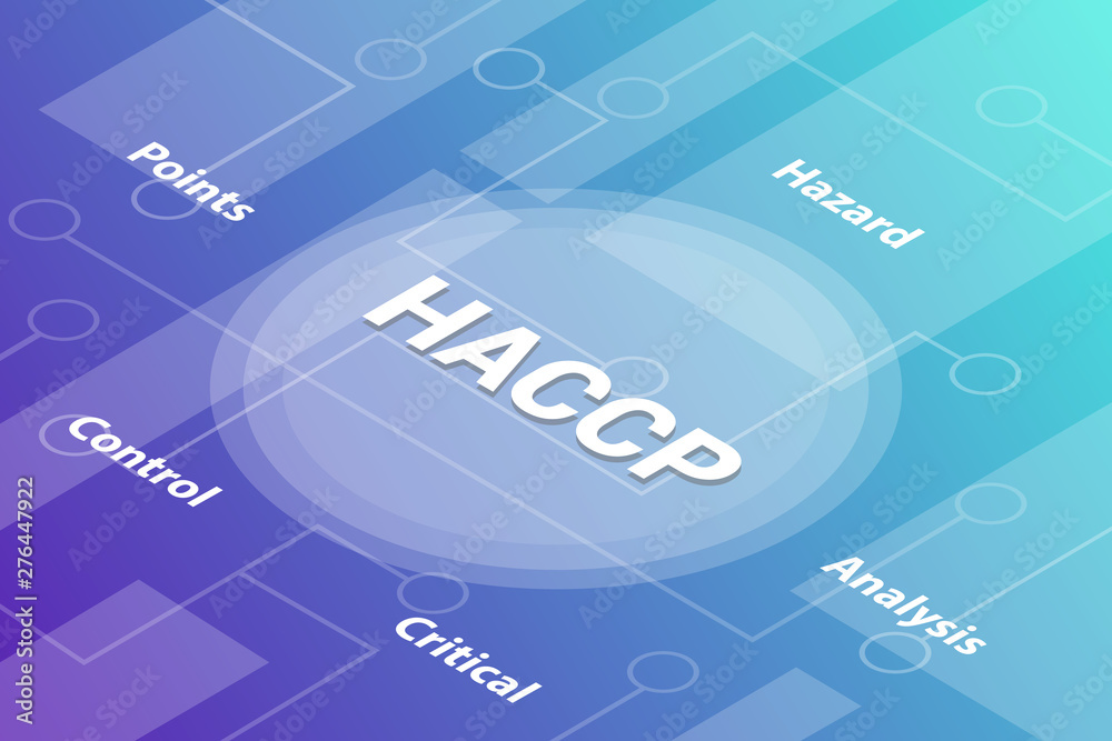 haccp concept words isometric 3d word text concept with some related ...