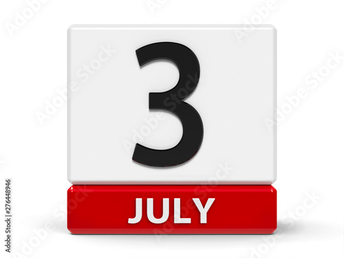 Cubes calendar 3rd July