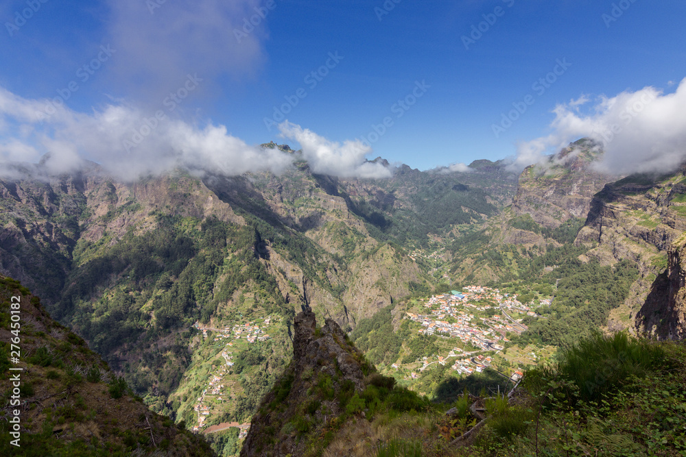 Views of Curral das Freiras in Madeira (Portugal)