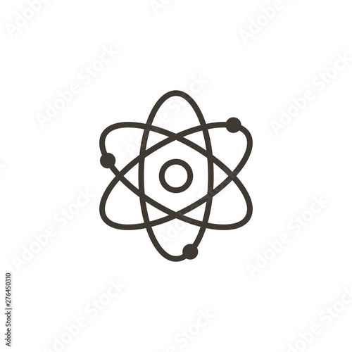 Atom thin line icon. Modern vector illustration for concepts of science, research, chemistry etc