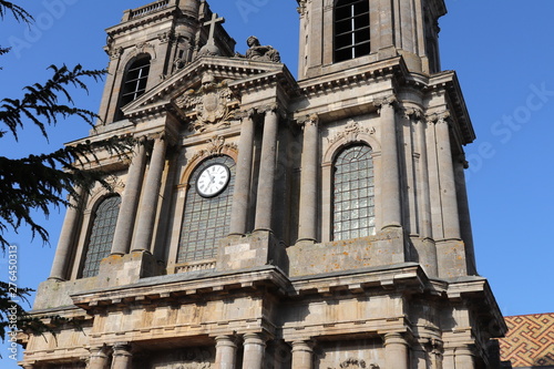 Ville de Langres - Cathédrale Saint Mammes construite au 12 eme siecle - Extérieur - Département de la Haute Marne - Région Champagne Ardennes - France photo