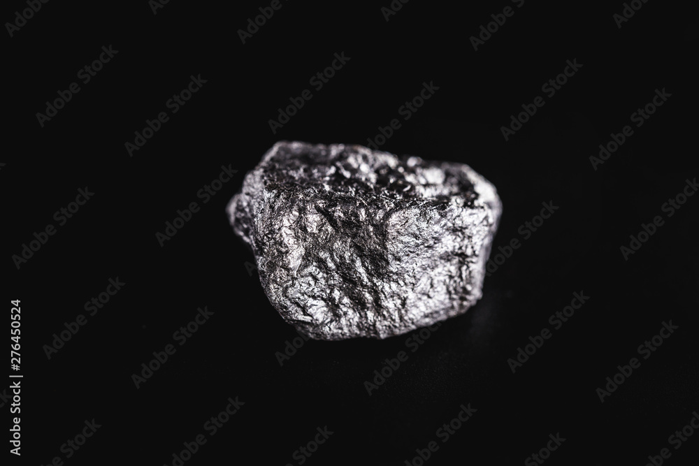 raw silver rock
