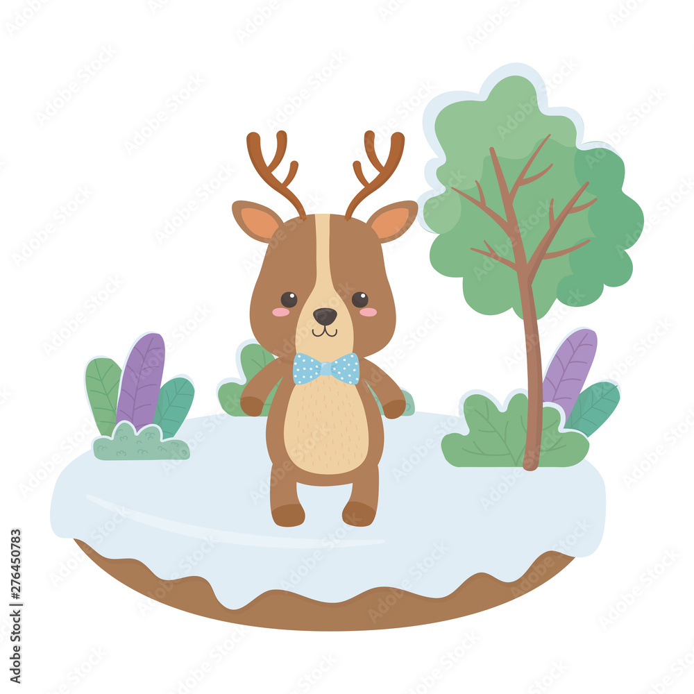 Reindeer cartoon design vector illustrator Reindeer cartoon design vector illustrator