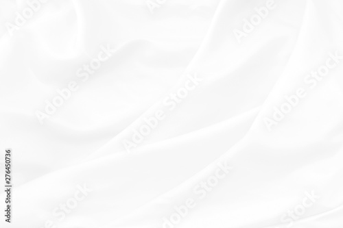 White fabric background abstract with waves. soft focus