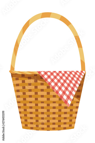 Isolated picnic basket design vector illustrator