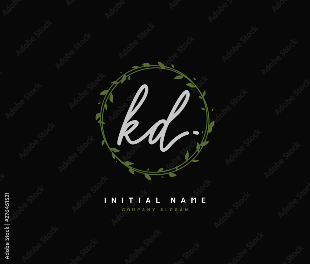 K D KD Beauty vector initial logo, handwriting logo of initial signature, wedding, fashion, jewerly, boutique, floral and botanical with creative template for any company or business. K D KD Beauty vector initial logo, handwriting logo of initial signature, wedding, fashion, jewerly, boutique, floral and botanical with creative template for any company or business.