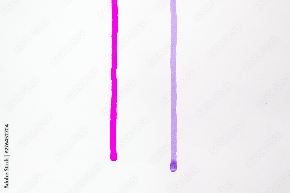 Paint and texture of neon color paint on white paper Paint and texture of neon color paint on white paper