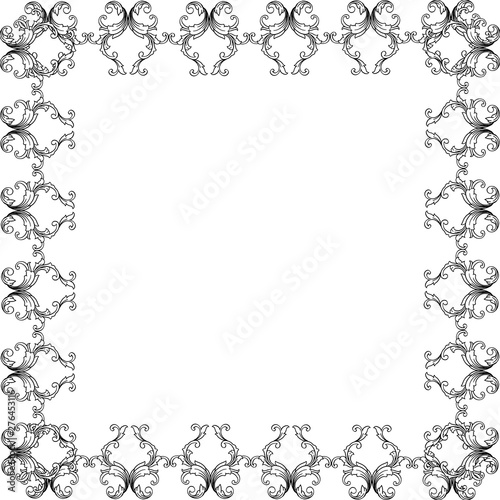 Vector illustration shape of card with very beautiful flower frames