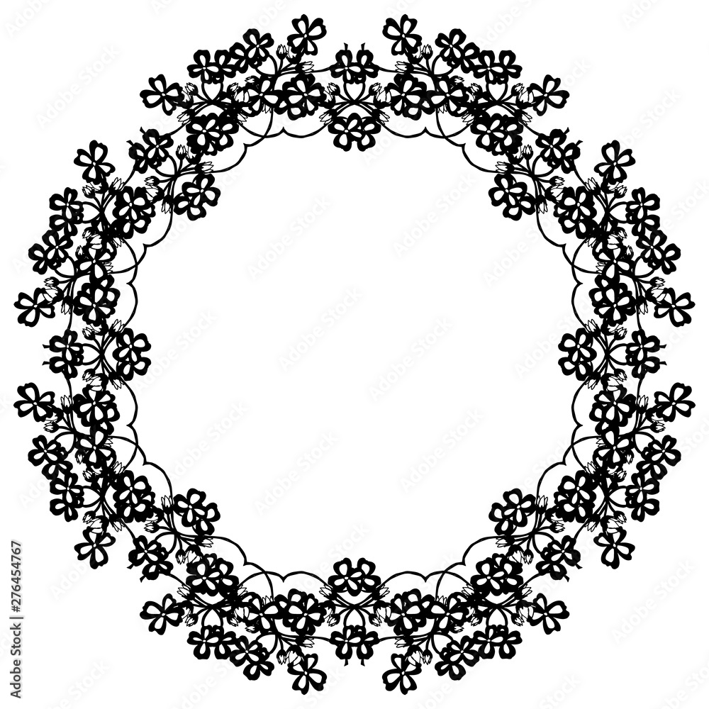 Vector illustration various abstract bouqet frame for banner Vector illustration various abstract bouqet frame for banner