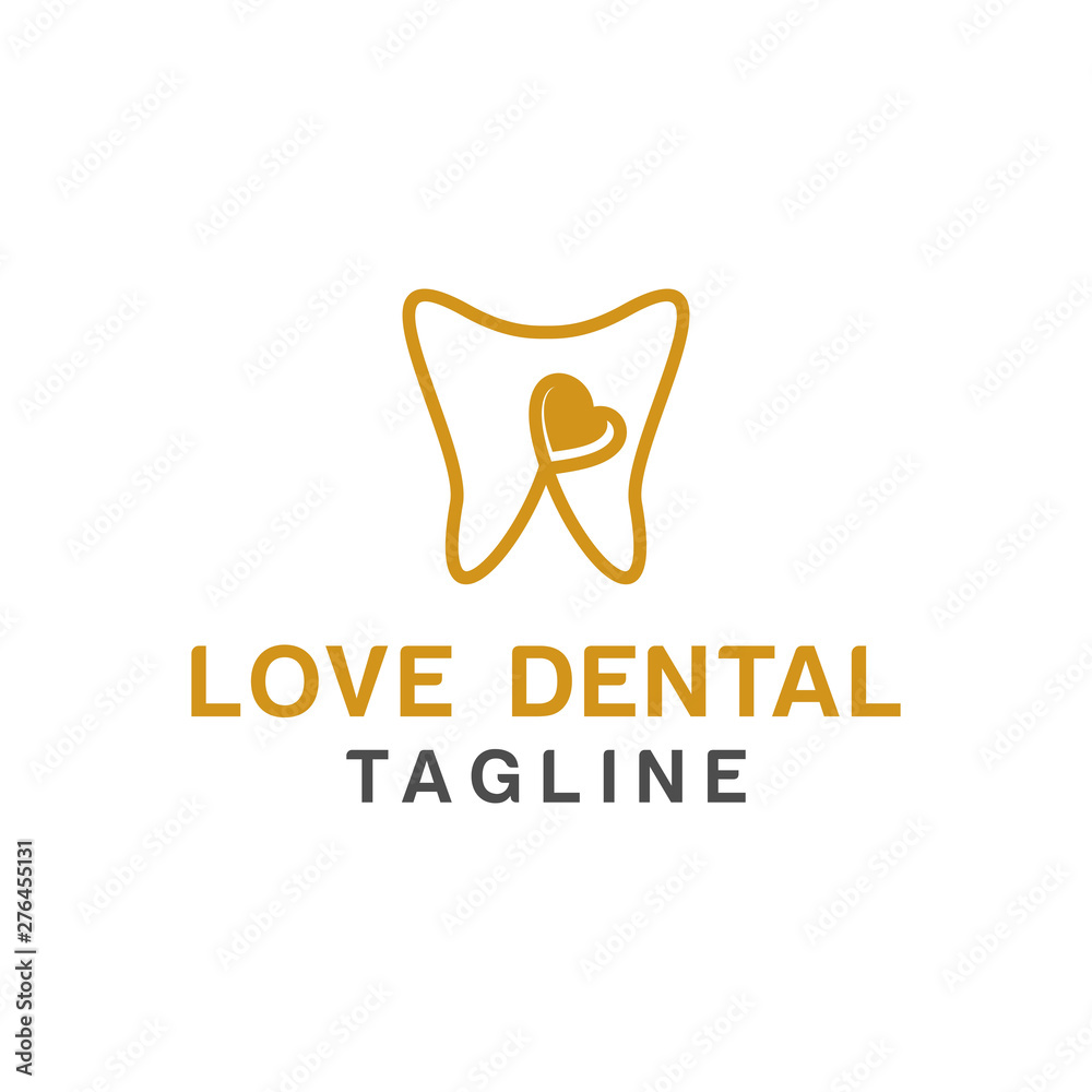 Dental logo design, icon or symbol. Simple minimalist style for medical brand Dental logo design, icon or symbol. Simple minimalist style for medical brand
