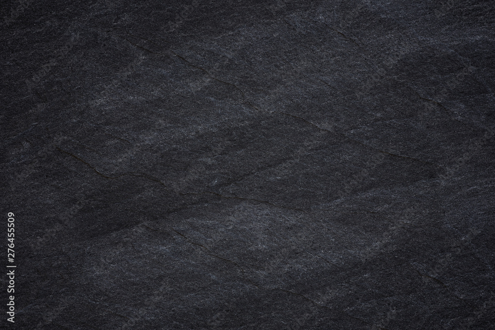 Fototapeta premium Dark grey black slate background or natural stone texture.