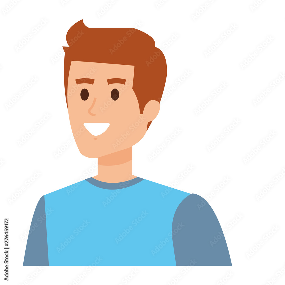 young man avatar character icon young man avatar character icon