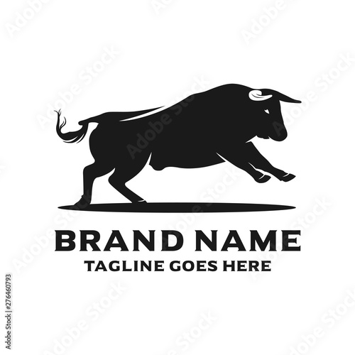 bull head logo design