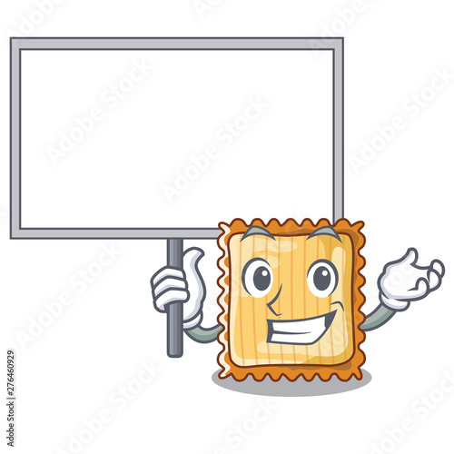 Bring board lasagne is put on character pan
