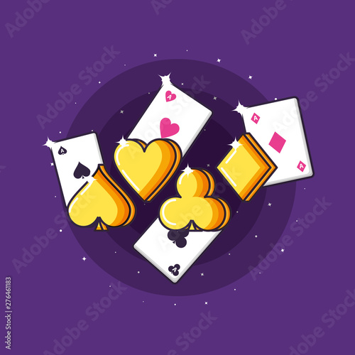 casino game poker cards icons