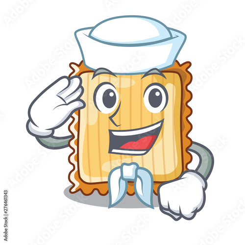 Sailor lasagne is put on character pan