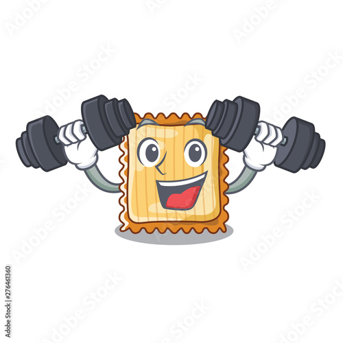 Fitness lasagne is put on character pan