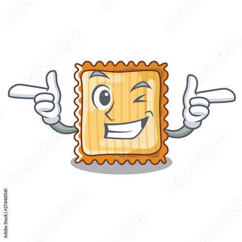 Wink lasagne isolated with in the cartoon