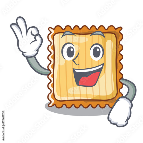Okay lasagne isolated with in the cartoon