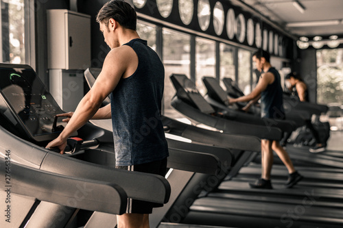 Cardio workout in the gym.